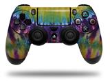 WraptorSkinz Skin compatible with Sony PS4 Dualshock Controller PlayStation 4 Original Slim and Pro Tie Dye Purple Gears (CONTROLLER NOT INCLUDED)