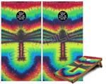 Cornhole Game Board Vinyl Skin Wrap Kit - Tie Dye Dragonfly fits 24x48 game boards (GAMEBOARDS NOT INCLUDED)