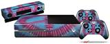 Tie Dye Peace Sign 100 - Holiday Bundle Decal Style Skin fits XBOX One Console Original, Kinect and 2 Controllers (XBOX SYSTEM NOT INCLUDED)
