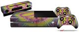 Tie Dye Peace Sign 104 - Holiday Bundle Decal Style Skin fits XBOX One Console Original, Kinect and 2 Controllers (XBOX SYSTEM NOT INCLUDED)