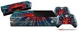 Tie Dye Bulls Eye 100 - Holiday Bundle Decal Style Skin fits XBOX One Console Original, Kinect and 2 Controllers (XBOX SYSTEM NOT INCLUDED)