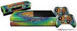 Tie Dye Peace Sign 111 - Holiday Bundle Decal Style Skin fits XBOX One Console Original, Kinect and 2 Controllers (XBOX SYSTEM NOT INCLUDED)