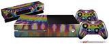 Tie Dye Purple Gears - Holiday Bundle Decal Style Skin fits XBOX One Console Original, Kinect and 2 Controllers (XBOX SYSTEM NOT INCLUDED)