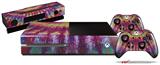 Tie Dye Rainbow Stripes - Holiday Bundle Decal Style Skin fits XBOX One Console Original, Kinect and 2 Controllers (XBOX SYSTEM NOT INCLUDED)