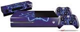 Tie Dye Purple Stars - Holiday Bundle Decal Style Skin fits XBOX One Console Original, Kinect and 2 Controllers (XBOX SYSTEM NOT INCLUDED)