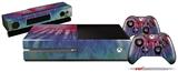 Tie Dye Pink Stripes - Holiday Bundle Decal Style Skin fits XBOX One Console Original, Kinect and 2 Controllers (XBOX SYSTEM NOT INCLUDED)