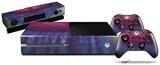 Tie Dye Pink and Purple Stripes - Holiday Bundle Decal Style Skin fits XBOX One Console Original, Kinect and 2 Controllers (XBOX SYSTEM NOT INCLUDED)