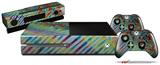 Tie Dye Mixed Rainbow - Holiday Bundle Decal Style Skin fits XBOX One Console Original, Kinect and 2 Controllers (XBOX SYSTEM NOT INCLUDED)