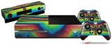 Tie Dye Dragonfly - Holiday Bundle Decal Style Skin fits XBOX One Console Original, Kinect and 2 Controllers (XBOX SYSTEM NOT INCLUDED)