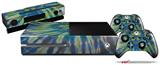 Tie Dye Peace Sign Swirl - Holiday Bundle Decal Style Skin fits XBOX One Console Original, Kinect and 2 Controllers (XBOX SYSTEM NOT INCLUDED)