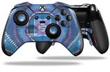 Tie Dye Circles and Squares 100 - Decal Style Skin fits Microsoft XBOX One ELITE Wireless Controller