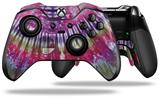Tie Dye Red Stripes - Decal Style Skin fits Microsoft XBOX One ELITE Wireless Controller