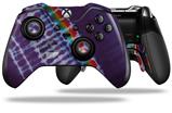 Tie Dye Alls Purple - Decal Style Skin fits Microsoft XBOX One ELITE Wireless Controller