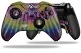 Tie Dye Pink and Yellow Stripes - Decal Style Skin fits Microsoft XBOX One ELITE Wireless Controller