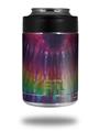Skin Decal Wrap for Yeti Colster, Ozark Trail and RTIC Can Coolers - Tie Dye Red and Purple Stripes (COOLER NOT INCLUDED)