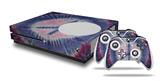 WraptorSkinz Decal Skin Wrap Set works with 2016 and newer XBOX One S Console and 2 Controllers Tie Dye Peace Sign 101