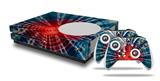 WraptorSkinz Decal Skin Wrap Set works with 2016 and newer XBOX One S Console and 2 Controllers Tie Dye Bulls Eye 100