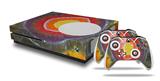 WraptorSkinz Decal Skin Wrap Set works with 2016 and newer XBOX One S Console and 2 Controllers Tie Dye Circles 100