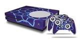 WraptorSkinz Decal Skin Wrap Set works with 2016 and newer XBOX One S Console and 2 Controllers Tie Dye Purple Stars