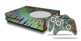 WraptorSkinz Decal Skin Wrap Set works with 2016 and newer XBOX One S Console and 2 Controllers Tie Dye Mixed Rainbow