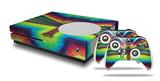 WraptorSkinz Decal Skin Wrap Set works with 2016 and newer XBOX One S Console and 2 Controllers Tie Dye Dragonfly