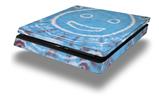 Vinyl Decal Skin Wrap compatible with Sony PlayStation 4 Slim Console Tie Dye Happy 101 (PS4 NOT INCLUDED)
