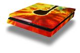 Vinyl Decal Skin Wrap compatible with Sony PlayStation 4 Slim Console Tie Dye Music Note 100 (PS4 NOT INCLUDED)