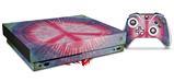 Skin Wrap for XBOX One X Console and Controller Tie Dye Peace Sign 108