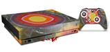 Skin Wrap for XBOX One X Console and Controller Tie Dye Circles 100