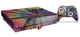 Skin Wrap for XBOX One X Console and Controller Tie Dye Swirl 106