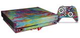 Skin Wrap for XBOX One X Console and Controller Tie Dye Tiger 100
