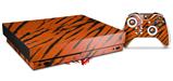 Skin Wrap for XBOX One X Console and Controller Tie Dye Bengal Belly Stripes