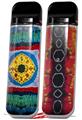 Skin Decal Wrap 2 Pack for Smok Novo v1 Tie Dye Circles and Squares 101 VAPE NOT INCLUDED