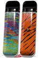 Skin Decal Wrap 2 Pack for Smok Novo v1 Tie Dye Tiger 100 VAPE NOT INCLUDED