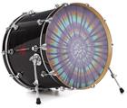 Decal Skin works with most 24" Bass Kick Drum Heads Tie Dye Swirl 103 - DRUM HEAD NOT INCLUDED