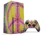 WraptorSkinz Skin Wrap compatible with the 2020 XBOX Series X Console and Controller Tie Dye Peace Sign 104 (XBOX NOT INCLUDED)