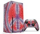 WraptorSkinz Skin Wrap compatible with the 2020 XBOX Series X Console and Controller Tie Dye Peace Sign 105 (XBOX NOT INCLUDED)