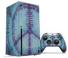 WraptorSkinz Skin Wrap compatible with the 2020 XBOX Series X Console and Controller Tie Dye Peace Sign 107 (XBOX NOT INCLUDED)