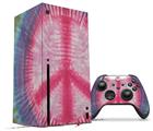 WraptorSkinz Skin Wrap compatible with the 2020 XBOX Series X Console and Controller Tie Dye Peace Sign 108 (XBOX NOT INCLUDED)