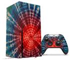 WraptorSkinz Skin Wrap compatible with the 2020 XBOX Series X Console and Controller Tie Dye Bulls Eye 100 (XBOX NOT INCLUDED)