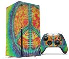 WraptorSkinz Skin Wrap compatible with the 2020 XBOX Series X Console and Controller Tie Dye Peace Sign 111 (XBOX NOT INCLUDED)