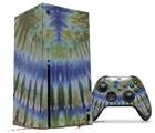 WraptorSkinz Skin Wrap compatible with the 2020 XBOX Series X Console and Controller Tie Dye Green Stripes (XBOX NOT INCLUDED)