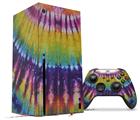 WraptorSkinz Skin Wrap compatible with the 2020 XBOX Series X Console and Controller Tie Dye Purple Gears (XBOX NOT INCLUDED)
