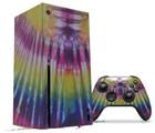 WraptorSkinz Skin Wrap compatible with the 2020 XBOX Series X Console and Controller Tie Dye Pink and Yellow Stripes (XBOX NOT INCLUDED)