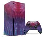 WraptorSkinz Skin Wrap compatible with the 2020 XBOX Series X Console and Controller Tie Dye Pink and Purple Stripes (XBOX NOT INCLUDED)