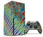 WraptorSkinz Skin Wrap compatible with the 2020 XBOX Series X Console and Controller Tie Dye Mixed Rainbow (XBOX NOT INCLUDED)