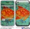 iPhone 3GS Skin - Tie Dye Fish 100