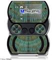 Tie Dye Turquoise Stripes - Decal Style Skins (fits Sony PSPgo)