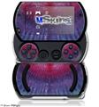 Tie Dye Pink and Purple Stripes - Decal Style Skins (fits Sony PSPgo)