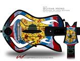 Tie Dye Circles and Squares 101 Decal Style Skin - fits Warriors Of Rock Guitar Hero Guitar (GUITAR NOT INCLUDED)